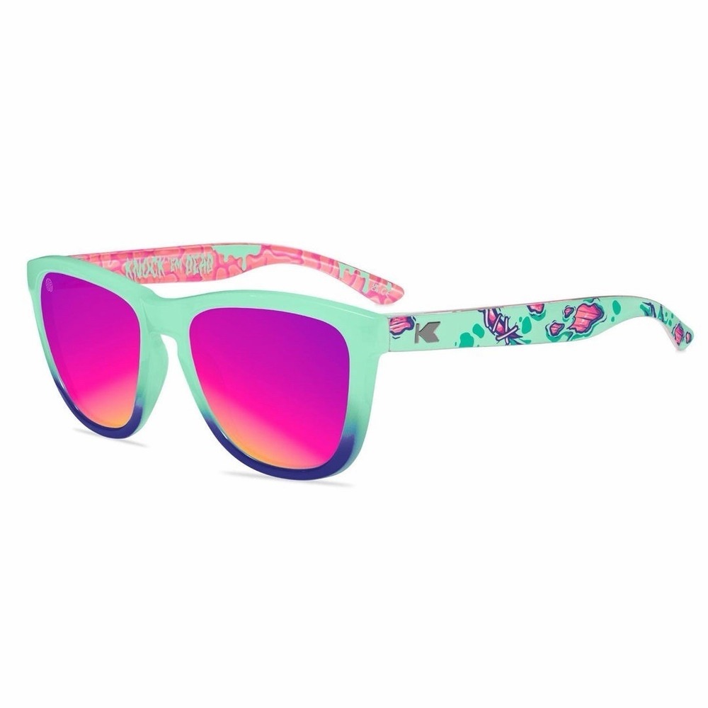 Knockaround Premiums Knock Em Dead Green Polarized Sunglasses Zombie Theme